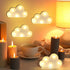6 (Clound-6pcs) clothmile Pcs LED Cloud Night Light Can Be Hung On The Wall Kids Room Room Light, Suitable for Birthday