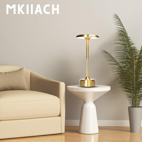 MKIIACH 5200mah Cozy Dimming, 3 Small Table Lamp With Battery - Rechargeable Desk Lamp For Nights, Usb-C Fast Charging