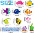 CY2SIDE 89PCS O-Fish-Ally Summer Cut-Outs Decor for Classroom Bulletin Board, Tropical Fish Trim Borders