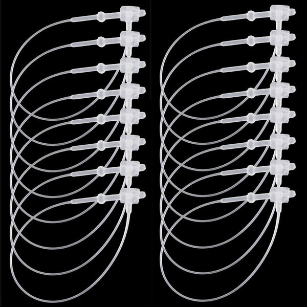3000 Pieces Snap Lock 3" Security Loops, Plastic Tags Fasteners for Clothes, Clear
