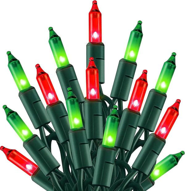 TW SHINE Christmas Mini String Lights, 20FT 100 Count Incandescent Mini Christmas