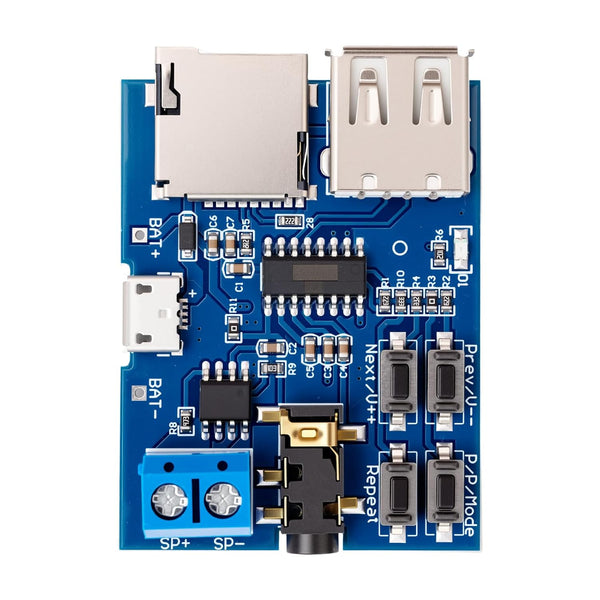 Super decoder - dfplayer mini mp3 Module with Audio Amplifier and Recorder