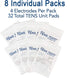 7000 32 Pack, 16-2" 2", 16-2" 4" Pack TENS Official TENS Unit Replacement Pads, X X Electrode Pads Compatible with Most