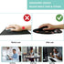 Mouse Pad with Wrist Support, Ergonomic Mouse Pad with Memory Foam Wrist Rest Cushion, Non-slip Rubber Base Gaming Mice Pad for Home Office Computer Laptop, Flower Black by LIZPARE