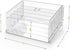 File Sorter Organizer, 5 Sections Acrylic Letter Tray for Desk, Mail Organizer Holder for Envelopes, Mail, Electronics