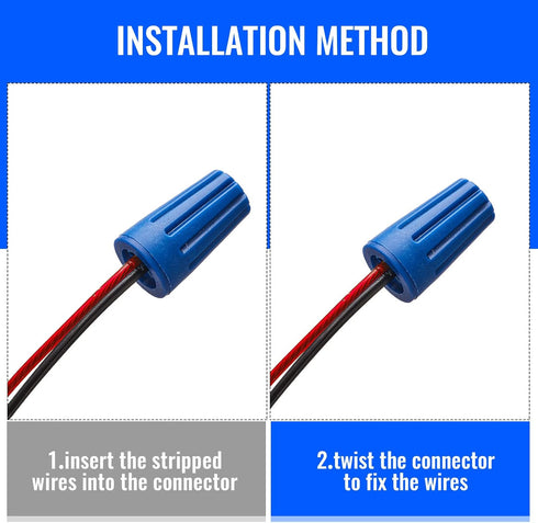 Waterproof Outdoor Electrical Connector Cable Terminal, 40 Pieces for Wet Location Installation