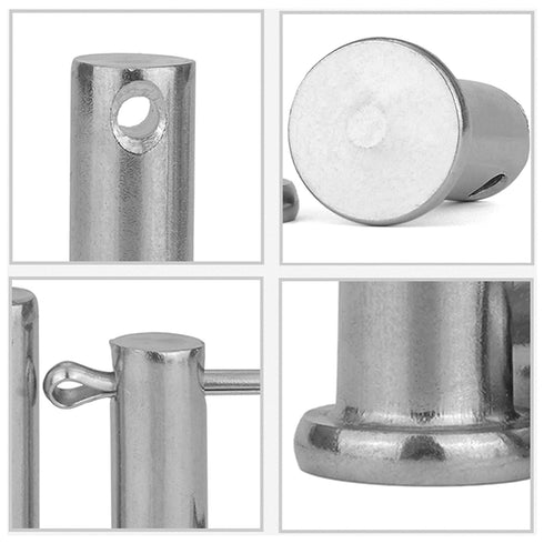 4-20 Pack Adjustable Clevis Pins Kit, Multi-Hole Porous Eye Pins Fastener for Farming Machine Diesel Engine (M6, 20)