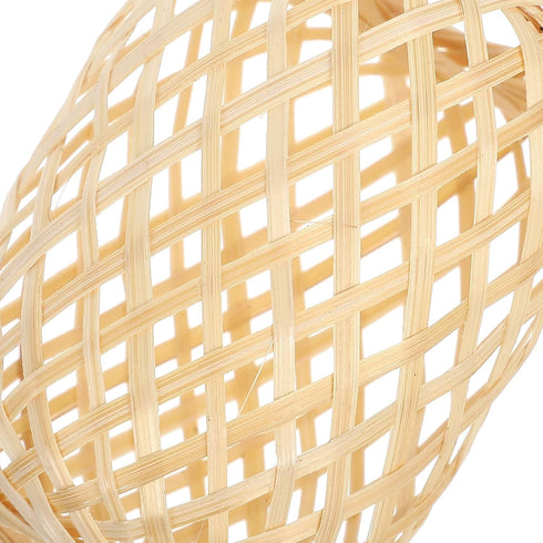 2pcs Artibetter Handmade Woven Mini Lantern Lamp Shades, Vintage Small Pendant Light Covers for Table Floor Lamps