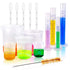 moveland Plastic Graduated Cylinders and Beakers with 5 Pipettes - Ideal for DIY Science Lab
