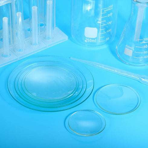 PATIKIL 60mm Diameter Watch Glass, 10 Pack Beaker Cover with Smooth Edges for Laboratory