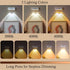 3600 3 360 LED Wall Sconce with Auto Motion Sensor, mAH Rechargeable USB Color Temperatures, Rotate Magnetic Ball LED