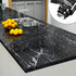 YENHOME Black Marble Contact Paper, 17.7"X118", Peel and Stick Wallpaper for Countertops, Glossy Marble for Bathroom
