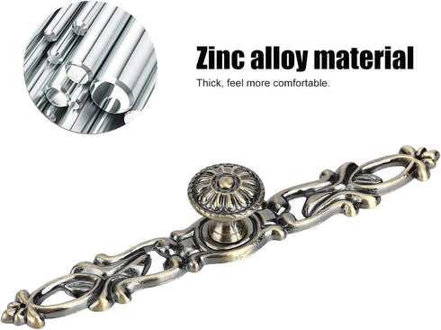MUNEFE 4 Sets Bronze Round Handles, Kitchen Cabinet Knobs, Cabinet Handle for Tv Cabinets, Wardrobes, Bedside Tables