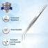 Lab Tweezers High Precision Forceps, 6" (15.2 cm), Fine Strong Angled Point Tweezers in Stainless Steel