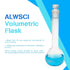 50ML Volumetric Measuring Flask Set, NS12/14 Glass Stopper, Graduated ASTM Class A Borosilicate Glass 3.3 for