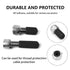 120Pcs Round Rubber End Caps, 9/16" (14mm) Vinyl Flexible Screw Thread Protectors for Metal Tubing