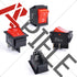APIELE 3Pcs 2 Position Rocker Toggle Switch ON/Off, AC 125V/20A 250V/16A for Boat with LED Light
