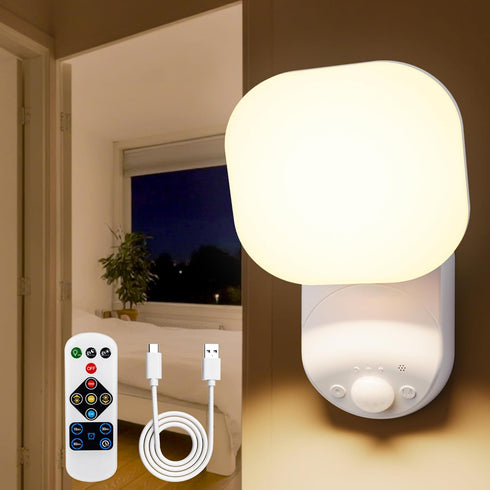 Closet Lights Battery Operated, Rechargeable Wall Lights, Motion Sensor Light Indoor LED