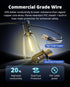100FT 32 Bulbs, IPX5 E12 VIPAR LED Outdoor String Lights, Patio Lights with Edison Shatterproof Waterproof Outside