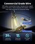 25FT IPX5 10+1 ST38 Bulbs, 2700K VIPAR Outdoor String Lights LED Patio Lights Waterproof with Shatterproof Edison