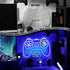 Gamer Neon Sign for Teen Boys Girls Gift Blue Gamepad Shaped LED Light Hangings Cool Gaming Light up Sign Decoration
