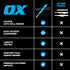 Set 2.8mm OX Tools Carpenter Pencils Mechanical Heavy Duty Construction Pencil with Lead, Belt Clip, Sharpener