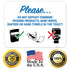 18x24 Inches, 55 Please Do Not Deposit Feminine Products Baby Wipes Diapers in Toilet Sign, mil Thick HDPS (high