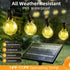 FUANXIEI 100FT G40 30M Bulbs 3 Dimmable Solar Lights Outdoor Waterproof: Shatterproof Patio Lights - Solar Powered