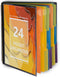 Binditek 1 Pack Poly Project Organizer, 24 Pocket with 12 Dividers, Heavy-Duty Folder, Letter Size, Office Supplies