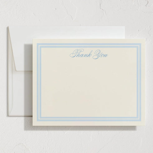 Minted Classic Start Stationery Cards, Blank Thank You Cards and Envelopes, Thank