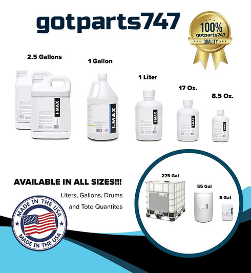 4 99.5+% Liters (More Than One Gallon) IPA High Purity Isopropyl Alcohol - Made in USA - Includes a Travel Bottle