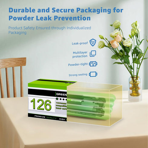 greencycle Compatible Toner Cartridge Replacement for Canon 126 CRG-126 for use in ImageClass Laser Printers.