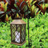 Solar Lantern Outdoor, Garden Hanging Lantern, PVC Waterproof 3 LED Flickering Flameless Candle Decorative Lights