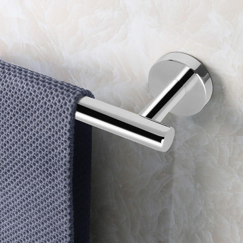 NearMoon Bathroom Towel Bar - Thicken Stainless Steel Shower Towel Rack, Wall Mounted (1 Pack, Chrome Finish, 9 Inch)