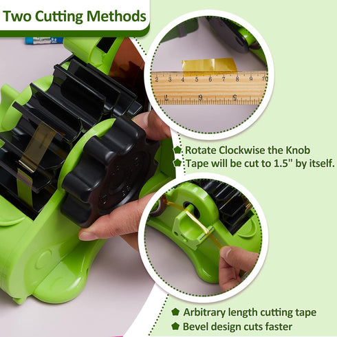 Heat Tape Cut Dispenser with 5 Pieces Multi-Size High Temp Tape, Heat Resistant Sublimation Desk Tape for Industrial