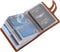 RFID Blocked Leather Credit Card Holder & Business Card Organizer, 60 Card Capacity (Red)