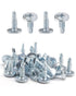 50pcs #8 x 1/2" Truss Head Screws, Self Drilling Zinc Plated Modified Truss Head Self Driller