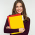 EOOUT 30pcs Colored File Folders, 8.6" x 11.6" Manila Plastic Folders, 3 Tab Poly Folder with Labels