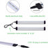Counter Switch(4 AIBOO LED Under Light Rigid Bar Under Above Cabinet Plug in Kitchen Lights Linkable with Rocker