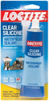 Loctite 908570 4 Pack Clear Silicone Waterproof Sealant, 2.7-Ounce Tube