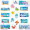 Whaline 26Pcs Ocean Bulletin Board Decoration Set - Under The Sea Theme Motivational Poster Marine Animals