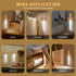 Closet ASAWASA Motion Sensor Night Lights, Under Cabinet LightingMagnet Body Hallway Lamp, Rechargeable Battery Powered