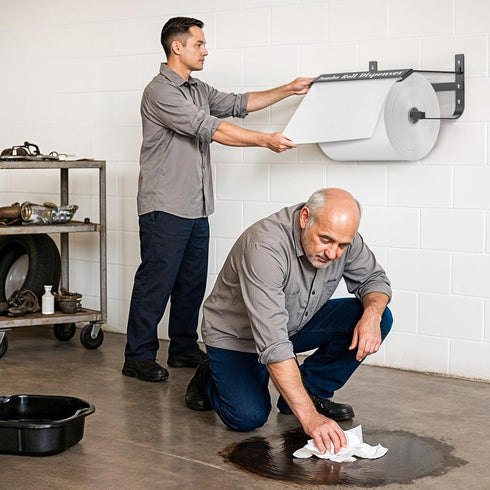 Hazztoll 17.0"x8.5"x7.5" Wall Mounted Wiper Dispenser, Jumbo Paper Towel Dispenser