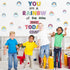 Motivational Rainbow Bulletin Board Cutouts, Happy Sunshine Day Inspirational Classroom Decoration for Wall Decor