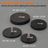 MUTUACTOR Neodymium Rubber Coated Magnets - 2PCS Anti-Scratch Rare Earth Magnets with M8 Male Thread