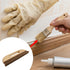 3-Row 2 (W02) KUMGROT Horse Hair Wallpaper Brush, Beech Wood Handle Smoothing Tool for Wall Cleaning/Tile Grout