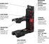 1/4" 5/8" Base-FLM60A Firecore Laser Level Magnetic Bracket L-shape Adjustable and Mount Adapter Line Laser Positioning