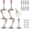 Furniture Levelers Swivel Feet,Angle Height Adjustable(3/8-16 Nut Inserts Kits-8 Sets),Heavy Duty Leveling