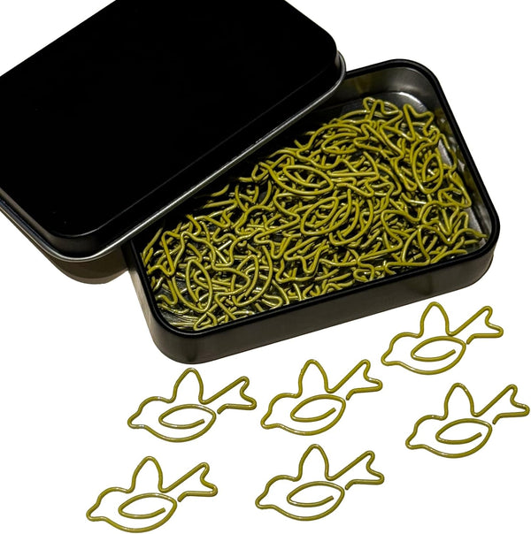 Cute Paper Clips, 60 PCS Bird Shaped, Animal Bookmarks Clips, Assorted Colors, Fun Office Gifts for All