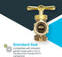 Eastman Brass Garden Valve, 3/4 Inch MIP x 3/4 Inch MHT Outdoor Spigot
